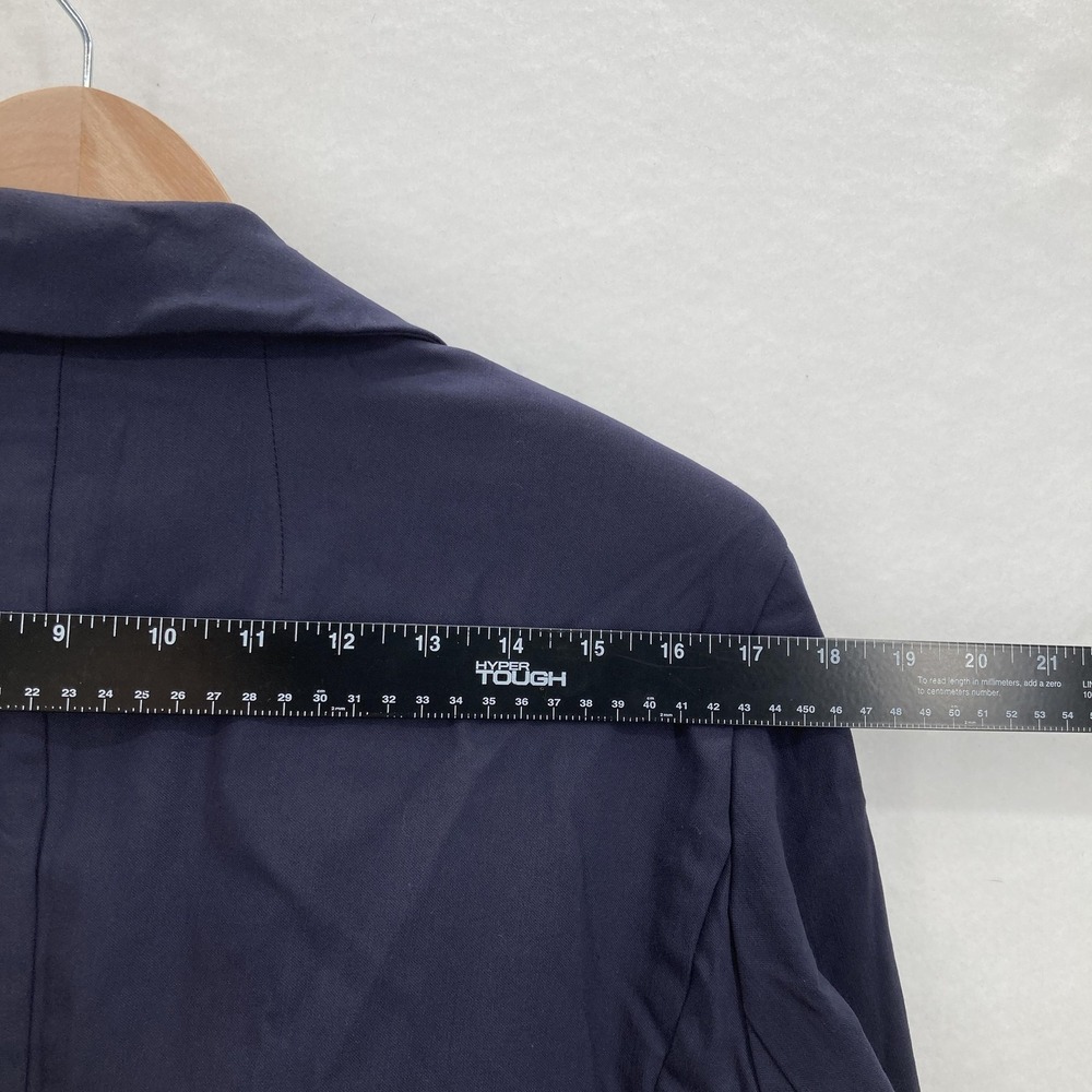 Lane Bryant The Bryant Blazer Womens 20 Navy Blue Sexy Stretch Gold Button NWT - Picture 13 of 16